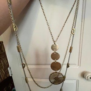 Anthropologie Layered Gold Necklace